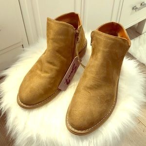 Tan booties